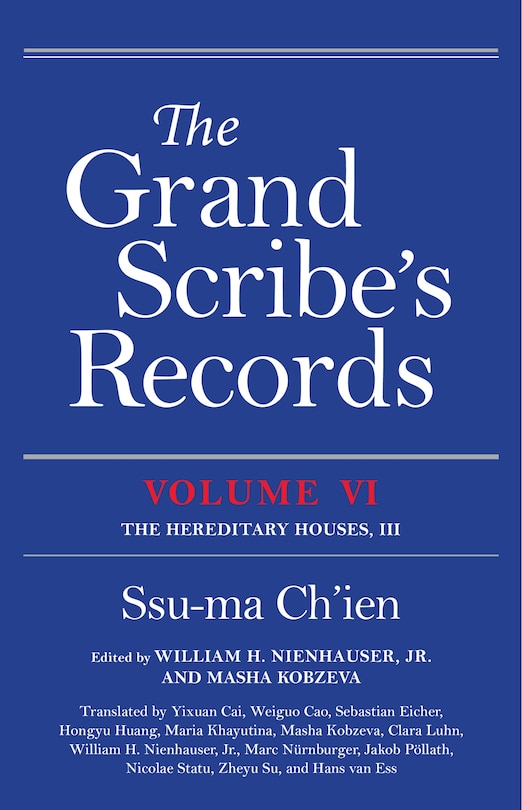 Front cover_The Grand Scribe's Records, Volume VI