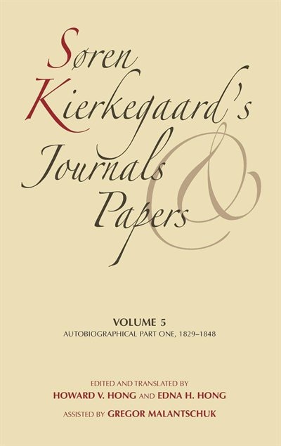 Front cover_Søren Kierkegaard's Journals and Papers, Volume 5