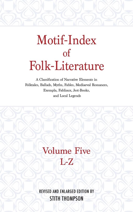 Couverture_Motif-Index of Folk-Literature, Volume 5