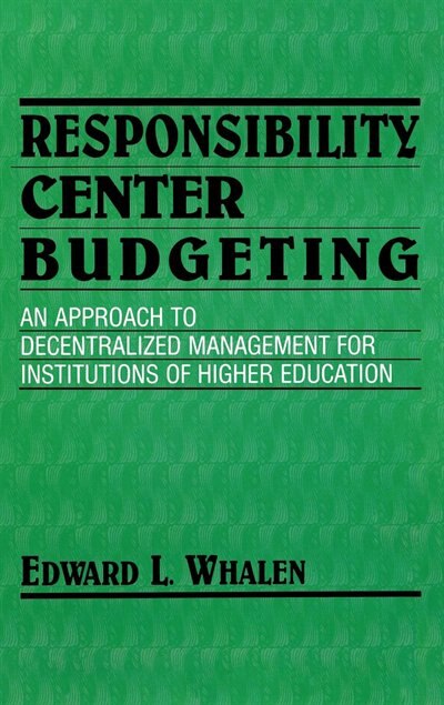 Front cover_Responsibility Center Budgeting
