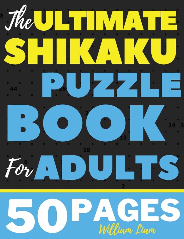 Front cover_Large Print 20*20 Shikaku Puzzle Book For Adults Brain Game For Relaxation