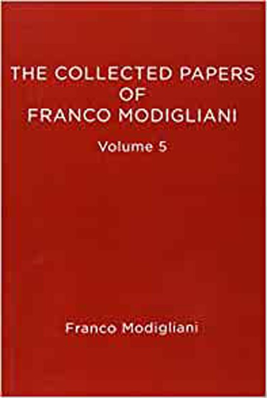 Front cover_The Collected Papers of Franco Modigliani, Volume 5