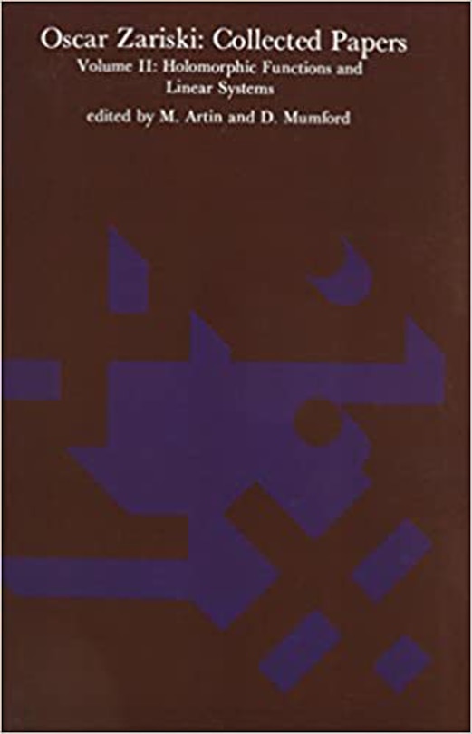 Front cover_Oscar Zariski: Collected Papers, Volume 2