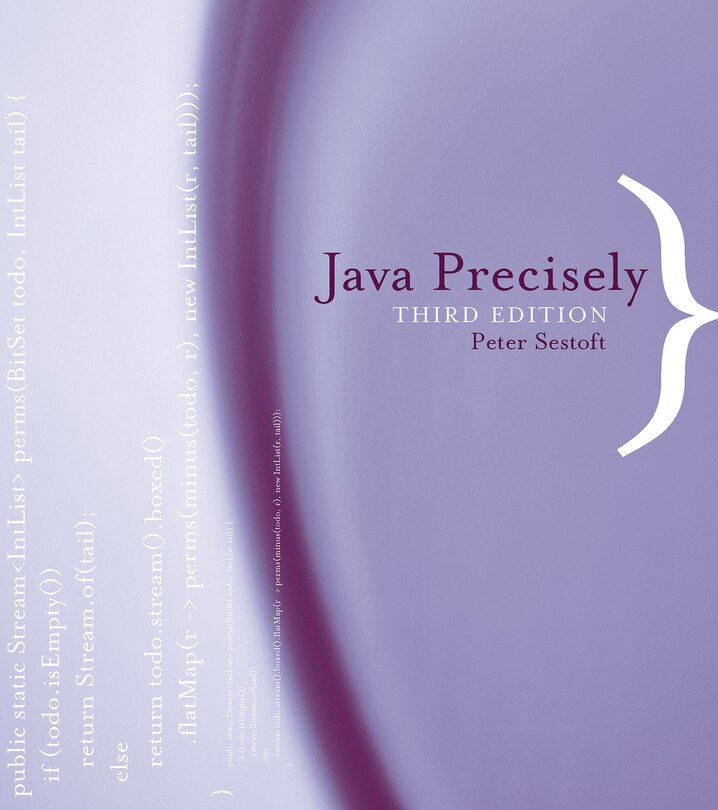 Front cover_Java Precisely, Third Edition