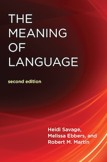 Front cover_The Meaning Of Language, Second Edition