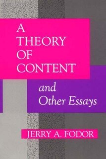 Front cover_A Theory of Content and Other Essays