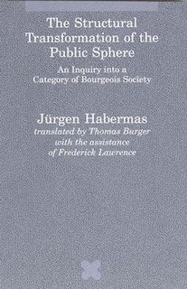 The Structural Transformation of the Public Sphere: An Inquiry into a Category of Bourgeois Society