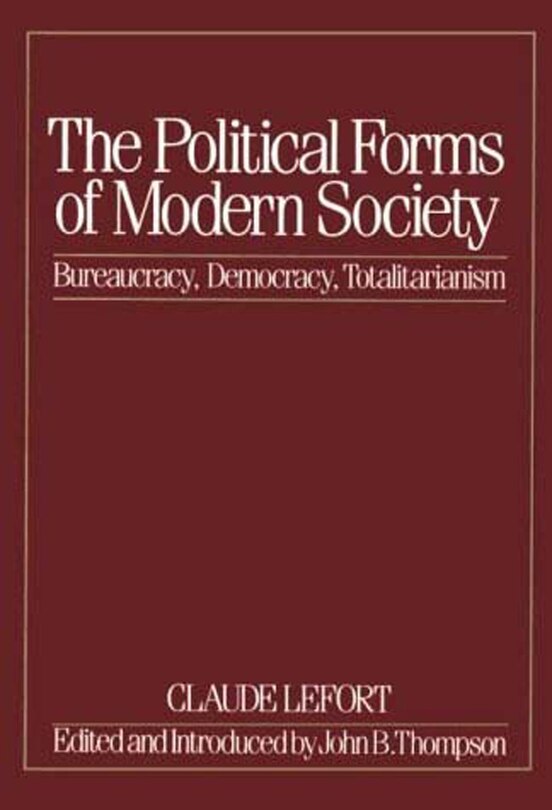 Front cover_The Political Forms of Modern Society