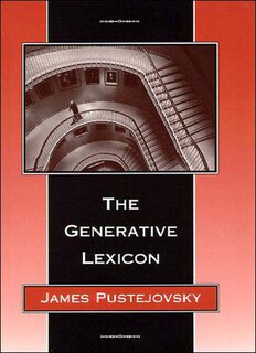 Front cover_The Generative Lexicon