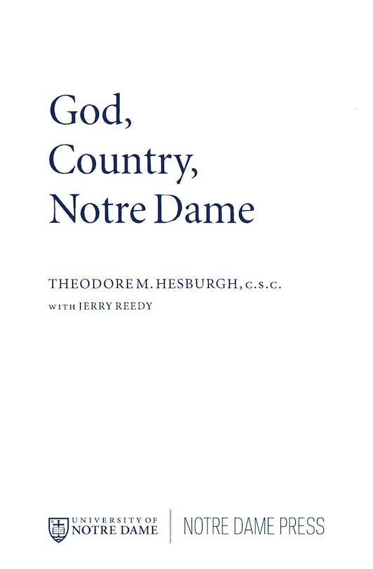 Front cover_God, Country, Notre Dame