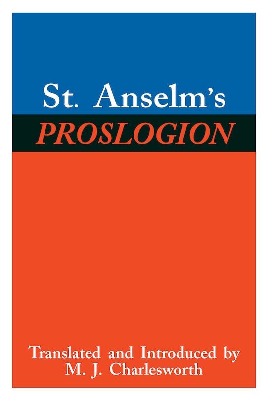 Front cover_St. Anselm's Proslogion