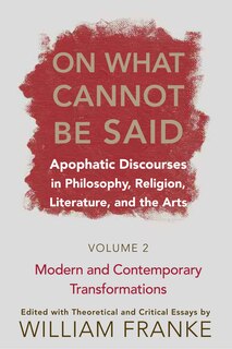 Front cover_On What Cannot Be Said