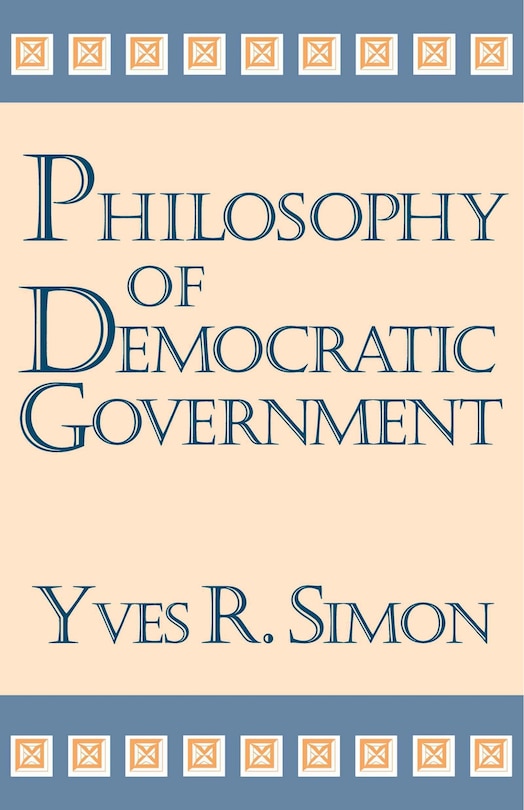 Couverture_Philosophy of Democratic Government