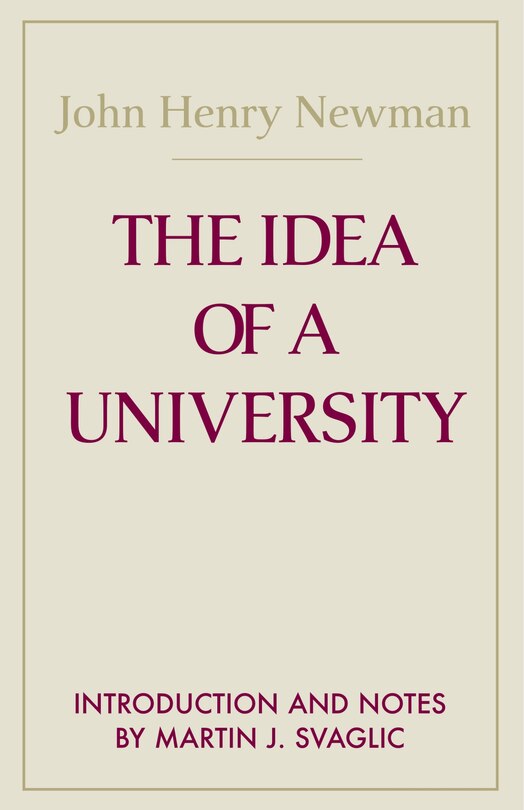 Front cover_The Idea of a University