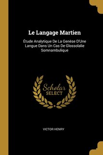 Front cover_Le Langage Martien