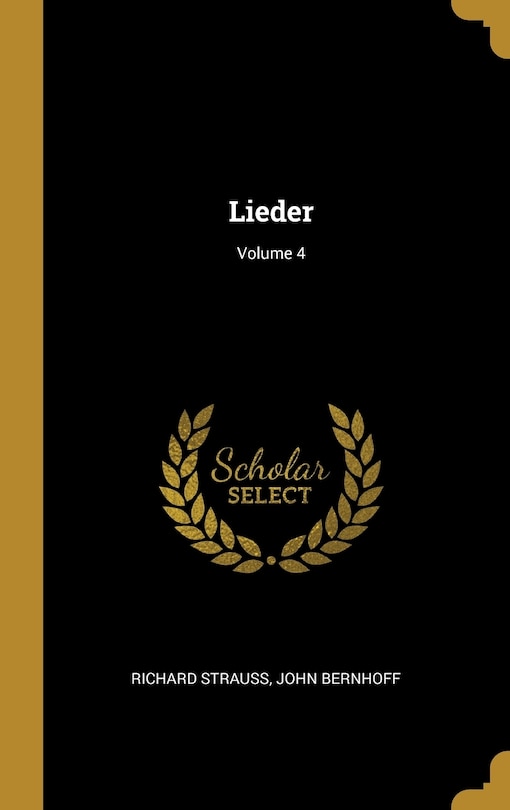Front cover_Lieder; Volume 4