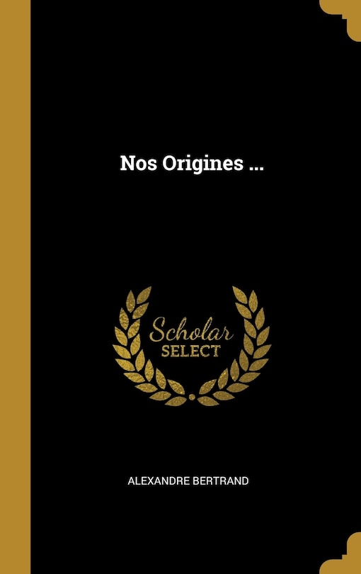 Couverture_Nos Origines ...