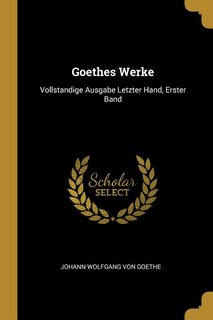 Front cover_Goethes Werke
