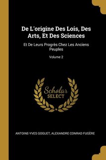 Couverture_De L'origine Des Lois, Des Arts, Et Des Sciences