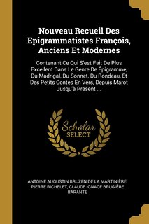 Front cover_Nouveau Recueil Des Epigrammatistes François, Anciens Et Modernes