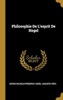 Front cover_Philosophie De L'esprit De Hegel