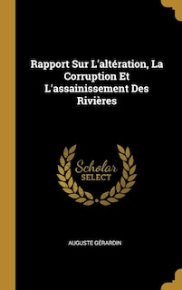 Front cover_Rapport Sur L'altération, La Corruption Et L'assainissement Des Rivières