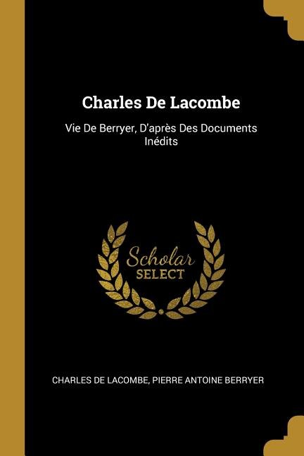 Front cover_Charles De Lacombe
