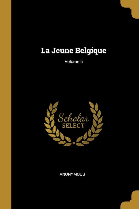 Front cover_La Jeune Belgique; Volume 5