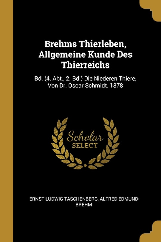 Front cover_Brehms Thierleben, Allgemeine Kunde Des Thierreichs