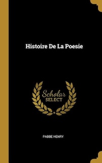 Couverture_Histoire De La Poesie