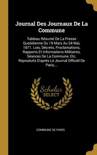 Front cover_Journal Des Journaux De La Commune