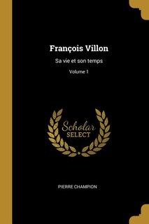 Front cover_François Villon