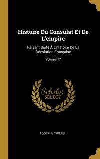 Front cover_Histoire Du Consulat Et De L'empire