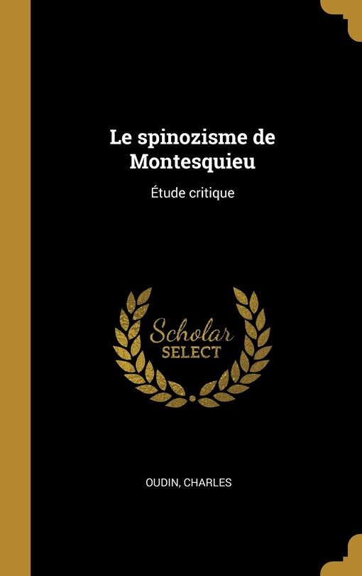 Couverture_Le spinozisme de Montesquieu
