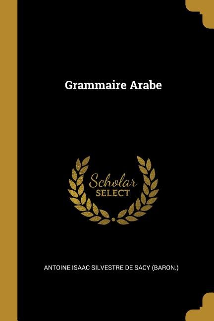 Front cover_Grammaire Arabe