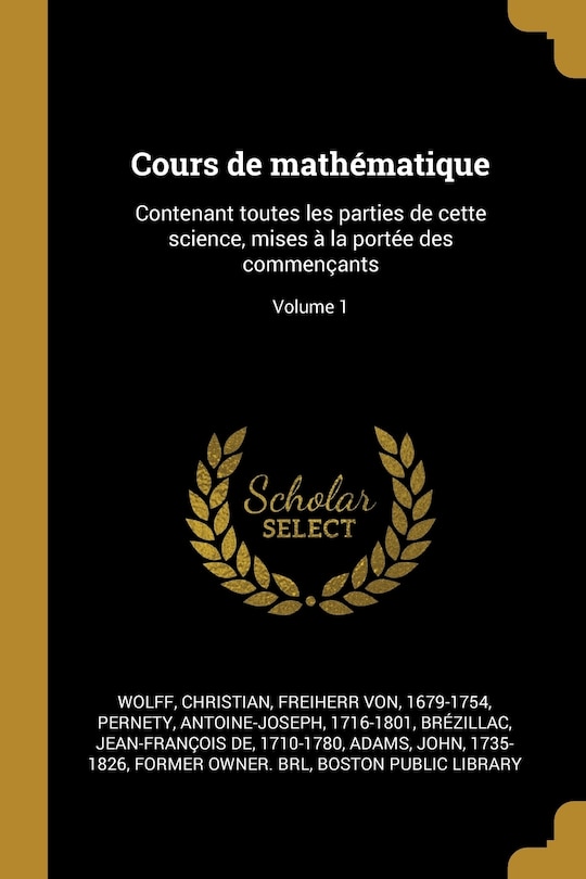Couverture_Cours de mathématique