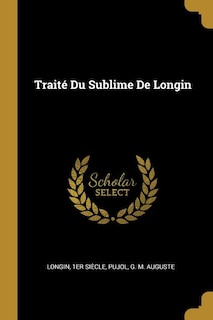 Traité Du Sublime De Longin