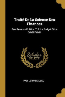 Couverture_Traité De La Science Des Finances