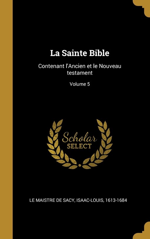 Front cover_La Sainte Bible