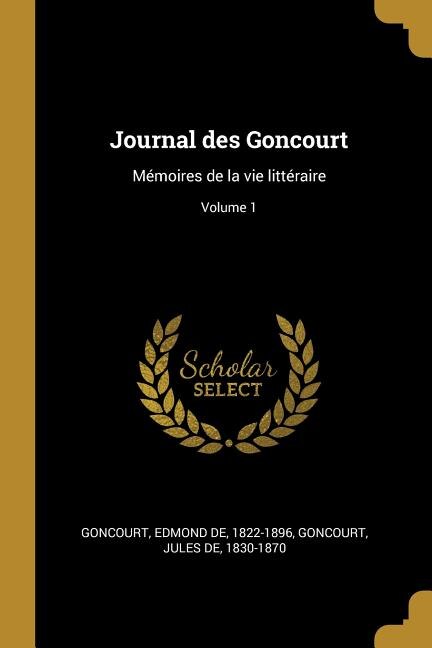 Couverture_Journal des Goncourt
