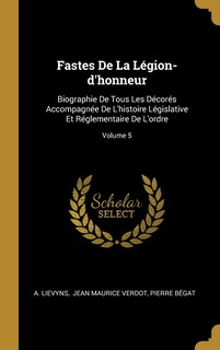 Front cover_Fastes De La Légion-d'honneur