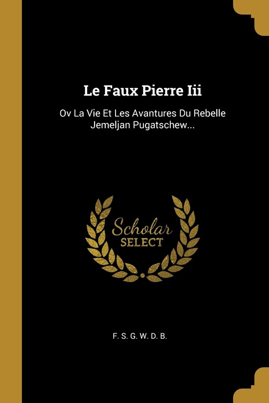 Front cover_Le Faux Pierre Iii