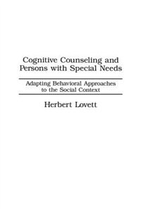 Front cover_Cognitive Counseling and Persons with Special Needs