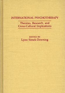 Front cover_International Psychotherapy