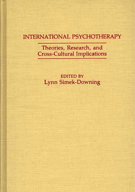 Front cover_International Psychotherapy