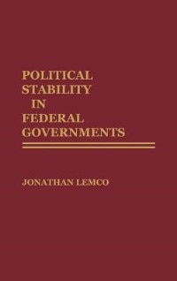 Couverture_Political Stability In Federal Governments