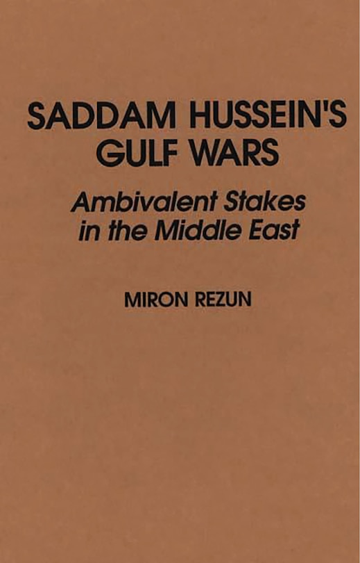 Couverture_Saddam Hussein's Gulf Wars