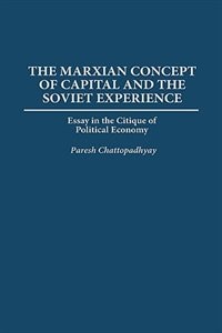 Front cover_The Marxian Concept of Capital and the Soviet Experience