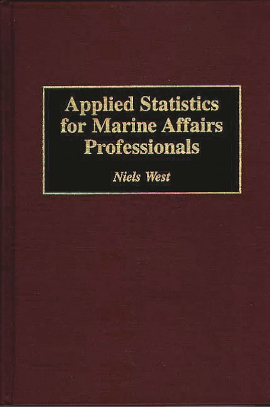 Front cover_Applied Statistics For Marine Affairs Professionals