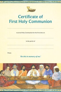 Couverture_CFHC Certificate of First Holy Communion
